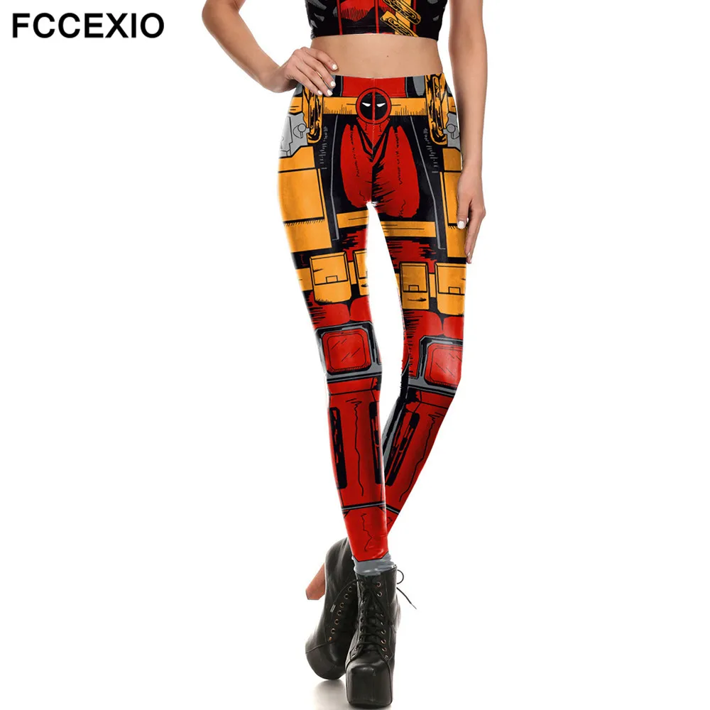 FCCEXIO Captain America Iron Man Metal Armour Legins Robot Mechanical Print Women Leggings Superhero Cool Stretch Fitness Pants
FCCEXIO Captain America Iron Man Metal Armour Legins Robot Mechanical Print Women Leggings Superhero Cool Stretch Fitness Pants