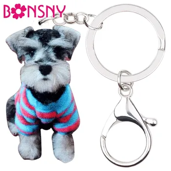 Bonsny Acrylic Schnauzer Dog Key Chains Keychains Rings Cartoon Animal Jewelry For Women Girls Pet Lovers Bag Car Charms Pendant
Bonsny Acrylic Schnauzer Dog Key Chains Keychains Rings Cartoon Animal Jewelry For Women Girls Pet Lovers Bag Car Charms Pendant