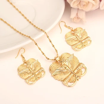 9 k Yellow Solid Gold Finish jewelry Bird of Paradise Pendant Necklaces earrins for Women Papua New Guinea girls kids party
9 k Yellow Solid Gold Finish jewelry Bird of Paradise Pendant Necklaces earrins for Women Papua New Guinea girls kids party