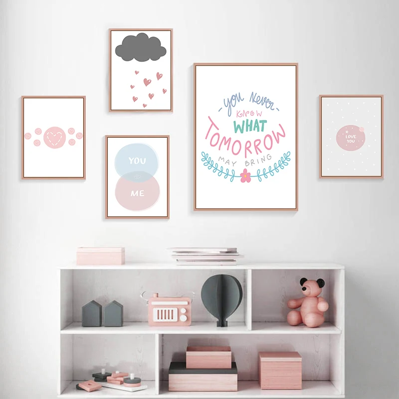 Modern Cartoon Posters and Prints Kawaii Heart Love Star Rain Canvas Painting Nursery Baby Room Nordic Wall Art Picture Kids
Modern Cartoon Posters and Prints Kawaii Heart Love Star Rain Canvas Painting Nursery Baby Room Nordic Wall Art Picture Kids