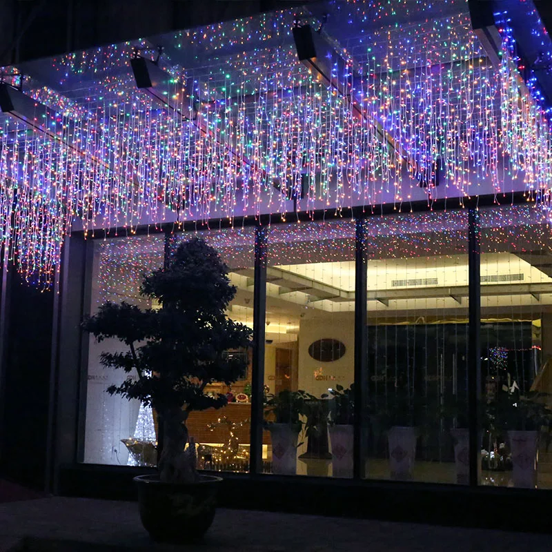 Christmas Garland LED Curtain Icicle String Light 220V 3.5m 96Leds Indoor Drop LED Party Garden Stage Outdoor Decorative Light
Christmas Garland LED Curtain Icicle String Light 220V 3.5m 96Leds Indoor Drop LED Party Garden Stage Outdoor Decorative Light