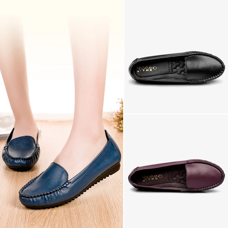 Women Shoes Plus size Soft bottom flat Non-slip Shoes 100% Genuine Leather Flat Shoes Women drive Flats 2023 soft Comfortable
Women Shoes Plus size Soft bottom flat Non-slip Shoes 100% Genuine Leather Flat Shoes Women drive Flats 2023 soft Comfortable