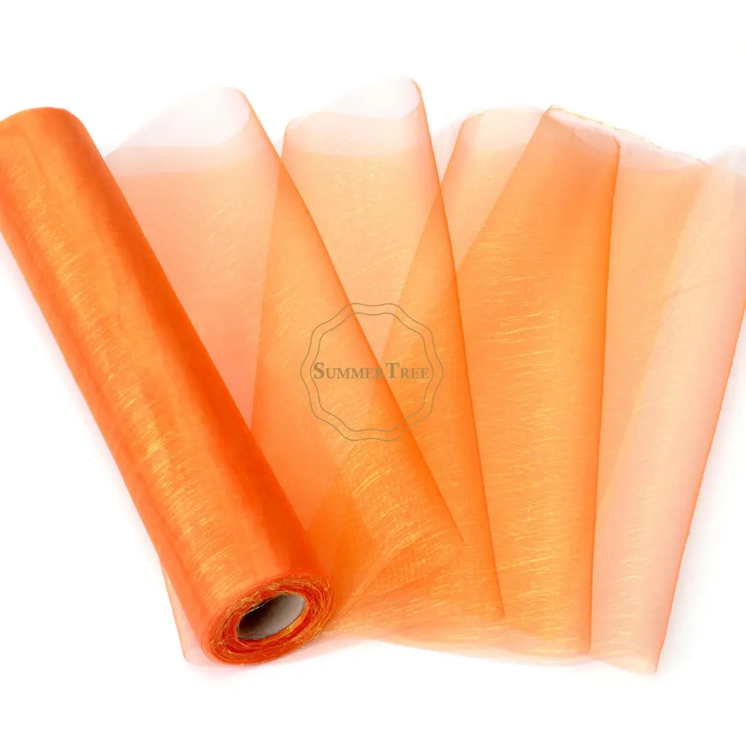 5 Rolls 25M x 29CM Orange Sheer Organza Roll Fabric DIY Wedding Party Chair Sash Bows Table Runner Swag Decor Hot sale
5 Rolls 25M x 29CM Orange Sheer Organza Roll Fabric DIY Wedding Party Chair Sash Bows Table Runner Swag Decor Hot sale