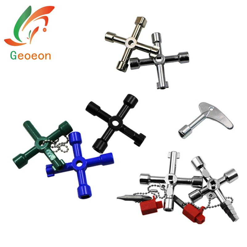 4/5 in 1 Universal Cross KEY Triangle KEY Wrench for Train Electrical Elevator Cabinet Valve Alloy Triangle Square A47-55
4/5 in 1 Universal Cross KEY Triangle KEY Wrench for Train Electrical Elevator Cabinet Valve Alloy Triangle Square A47-55