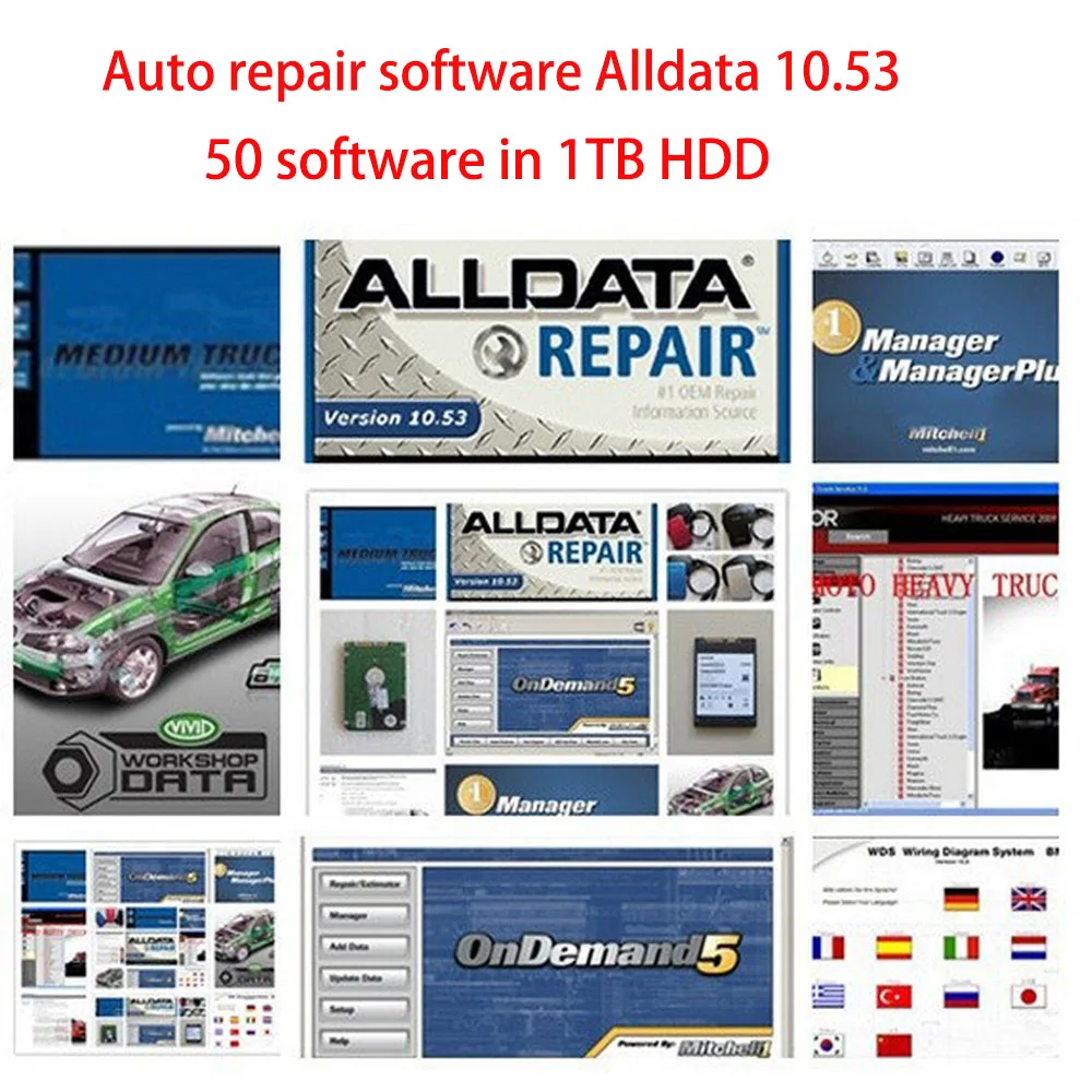 New Alldata 10.53 Full Set 2015 Automotive Repair Data +Mitchell Ondemand 5.8.2+heavy truck ect all data 50 software on 1TB HDD
New Alldata 10.53 Full Set 2015 Automotive Repair Data +Mitchell Ondemand 5.8.2+heavy truck ect all data 50 software on 1TB HDD