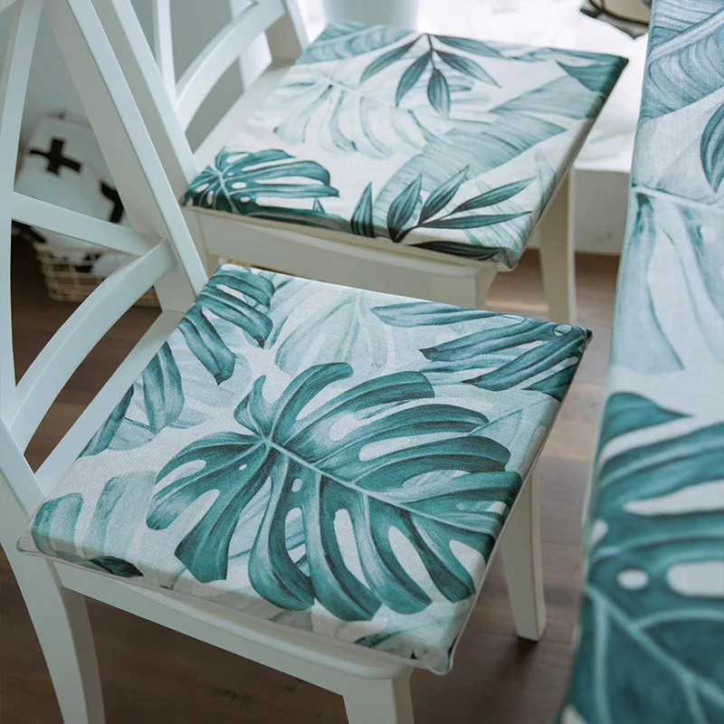 Tropical Leaves Seat Pad Chair Cushion Home Decoration 40x40cm Memory Foam With Cotton Linen Removable Cover
Tropical Leaves Seat Pad Chair Cushion Home Decoration 40x40cm Memory Foam With Cotton Linen Removable Cover