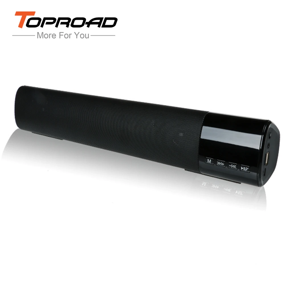 TOPROAD Dual Bass Soundbar 10W Bluetooth Speaker Wireless Speakers Portable Column Support Handsfree TF FM Radio for TV PC Phone
TOPROAD Dual Bass Soundbar 10W Bluetooth Speaker Wireless Speakers Portable Column Support Handsfree TF FM Radio for TV PC Phone