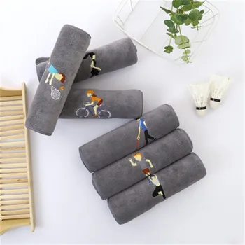 Gray Embroidery Sports Towel Fitness Absorbent Bath Towel Outdoor Fashion Microfiber Quick-Drying Beach Towels Adult Movement
Gray Embroidery Sports Towel Fitness Absorbent Bath Towel Outdoor Fashion Microfiber Quick-Drying Beach Towels Adult Movement