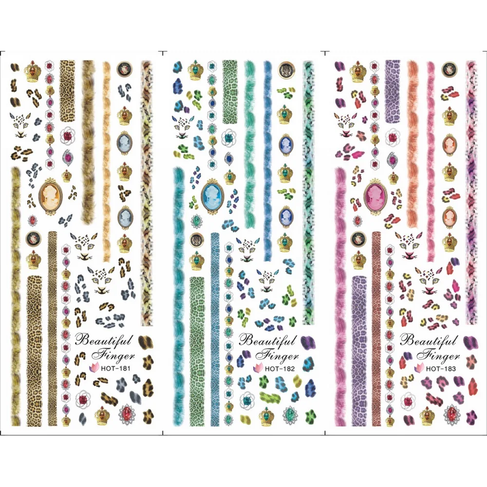 3 PACKS / LOT MOSAIC FLOWER LACE SNAKE TIGER SKIN NAIL TATTOOS STICKER WATER TRANSFER DECAL NAIL ART HOT181-183
3 PACKS / LOT MOSAIC FLOWER LACE SNAKE TIGER SKIN NAIL TATTOOS STICKER WATER TRANSFER DECAL NAIL ART HOT181-183