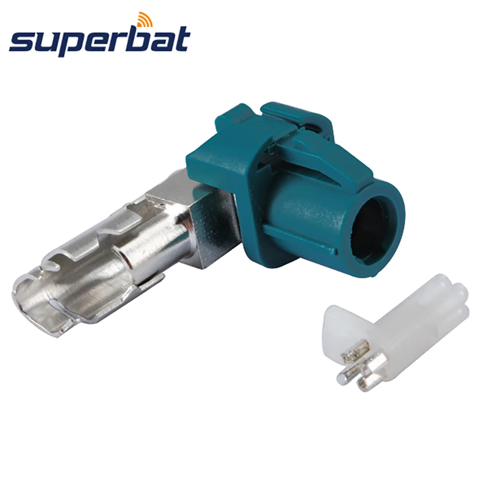 Superbat RF Coaxial Connector Car HSD Fakra Z Waterblue Crimp Female Jack 90 deg Right Angle Connector for Cable Dacar 535 4pole
Superbat RF Coaxial Connector Car HSD Fakra Z Waterblue Crimp Female Jack 90 deg Right Angle Connector for Cable Dacar 535 4pole