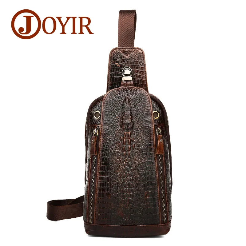 JOYIR New Fashion Genuine Leather Men Chest Bags Alligator Leather Vintage Crossbody Bags Famous Brand Small Men's Messenger Bag
JOYIR New Fashion Genuine Leather Men Chest Bags Alligator Leather Vintage Crossbody Bags Famous Brand Small Men's Messenger Bag