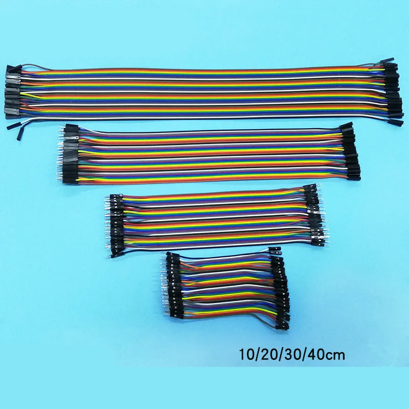 Dupont line Male to Male + Female to Male + Female to Female 40P color line connector wire rod 10/20/30cm DIY
Dupont line Male to Male + Female to Male + Female to Female 40P color line connector wire rod 10/20/30cm DIY