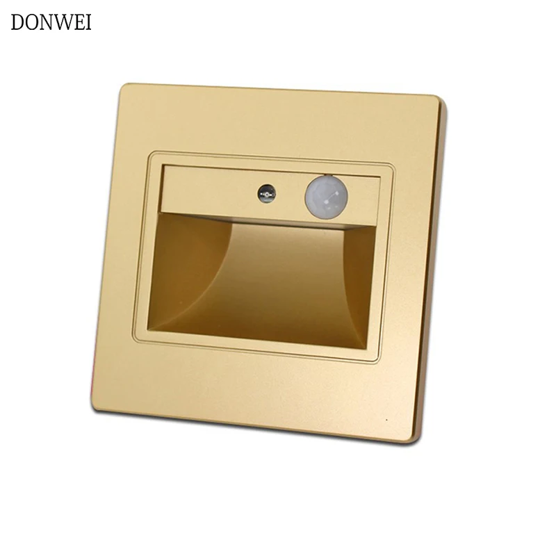 Human body induction Footlight LED Stair Light Step Light 3W 85-265V Recessed Corner wall light indoor Staircase Pathway lights
Human body induction Footlight LED Stair Light Step Light 3W 85-265V Recessed Corner wall light indoor Staircase Pathway lights