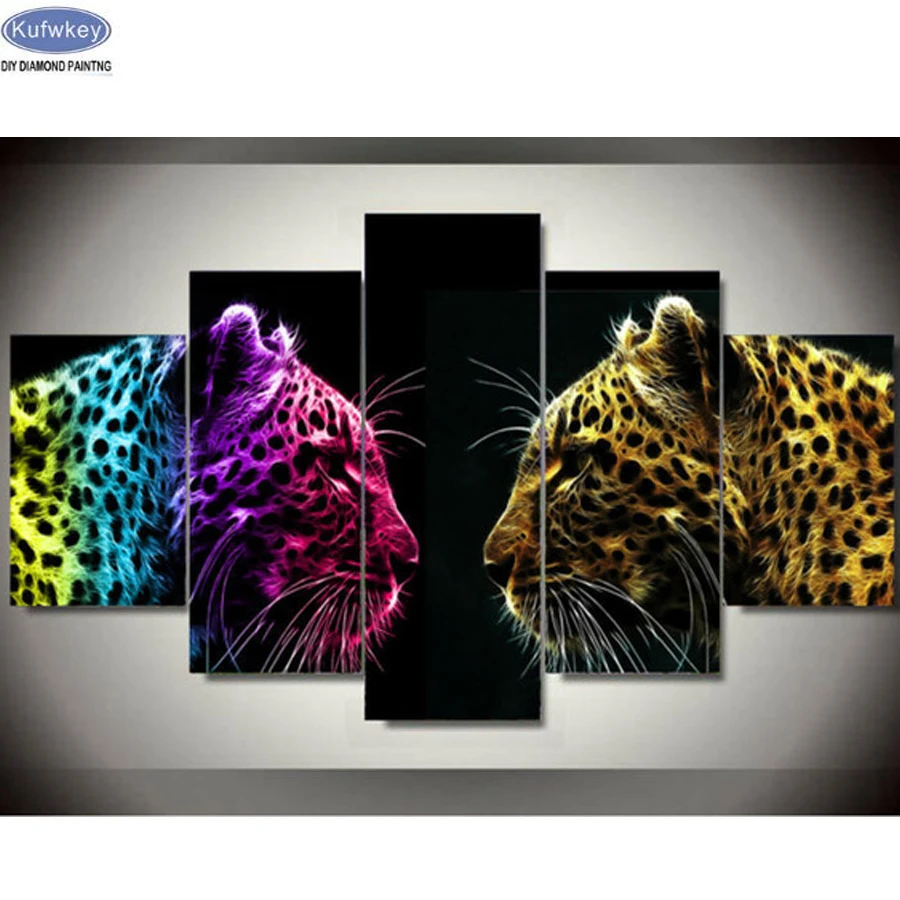5pcs Diamond Embroidery sale,two Leopard DIY 5D Diamond Painting Cross Stitch kits Needlework Full Rhinestones Home Decoration
5pcs Diamond Embroidery sale,two Leopard DIY 5D Diamond Painting Cross Stitch kits Needlework Full Rhinestones Home Decoration