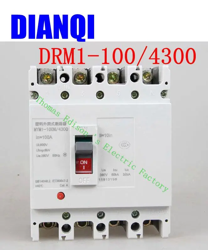 CM1-100/4300 MCCB 16A 20A 25A 32A 40A 50A 63A 80A 100A molded case circuit breaker CM1-100 Moulded Case Circuit Breaker
CM1-100/4300 MCCB 16A 20A 25A 32A 40A 50A 63A 80A 100A molded case circuit breaker CM1-100 Moulded Case Circuit Breaker