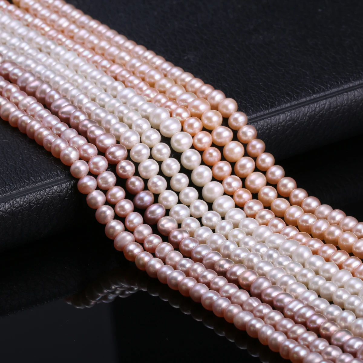 Natural Freshwater Cultured Pearls Beads Round 100% Natural Pearls for Jewelry Making Necklace Bracelet 15 Inches Size 4-5mm
Natural Freshwater Cultured Pearls Beads Round 100% Natural Pearls for Jewelry Making Necklace Bracelet 15 Inches Size 4-5mm
