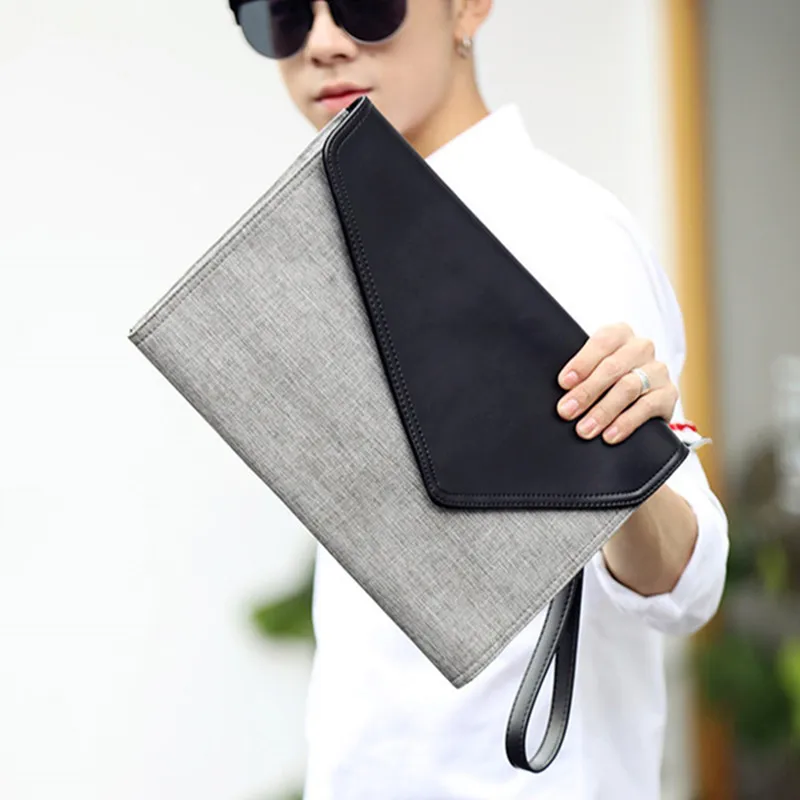 Fashion Design Men Clutch Bag With Hand Straps And Shoulder Belt Zipper Canvas Clutch Bag Korean Version
Fashion Design Men Clutch Bag With Hand Straps And Shoulder Belt Zipper Canvas Clutch Bag Korean Version