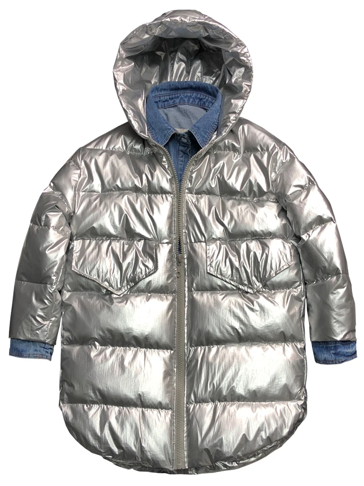 Winter Women Jackets Girl Shiny Parkas Female Winter Coat Fur Collar Streetwear Female Windproof Waterproof Outerwear SILVER
Winter Women Jackets Girl Shiny Parkas Female Winter Coat Fur Collar Streetwear Female Windproof Waterproof Outerwear SILVER