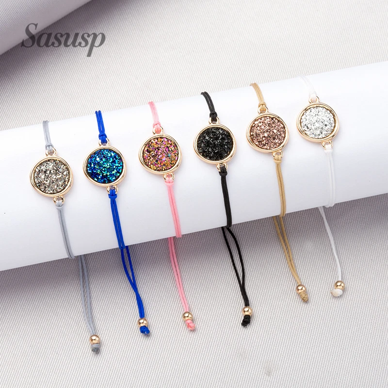 Sasusp Simple Cubic Zirconia Crystal Adjustable Zircon Bracelets for Women and Girls Round Geometric Bracelet femme
Sasusp Simple Cubic Zirconia Crystal Adjustable Zircon Bracelets for Women and Girls Round Geometric Bracelet femme