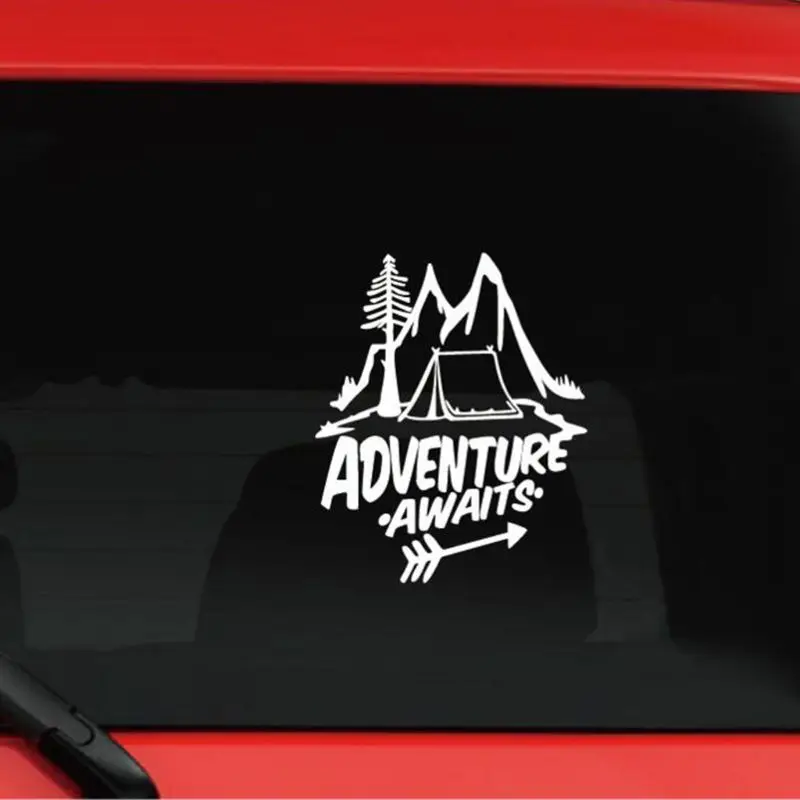 20CM*18CM ADVENTURE AWAITS A Camping Greatested Vinyl Car Sticker Beautiful Window Decal Pine tree mountain travel
20CM*18CM ADVENTURE AWAITS A Camping Greatested Vinyl Car Sticker Beautiful Window Decal Pine tree mountain travel