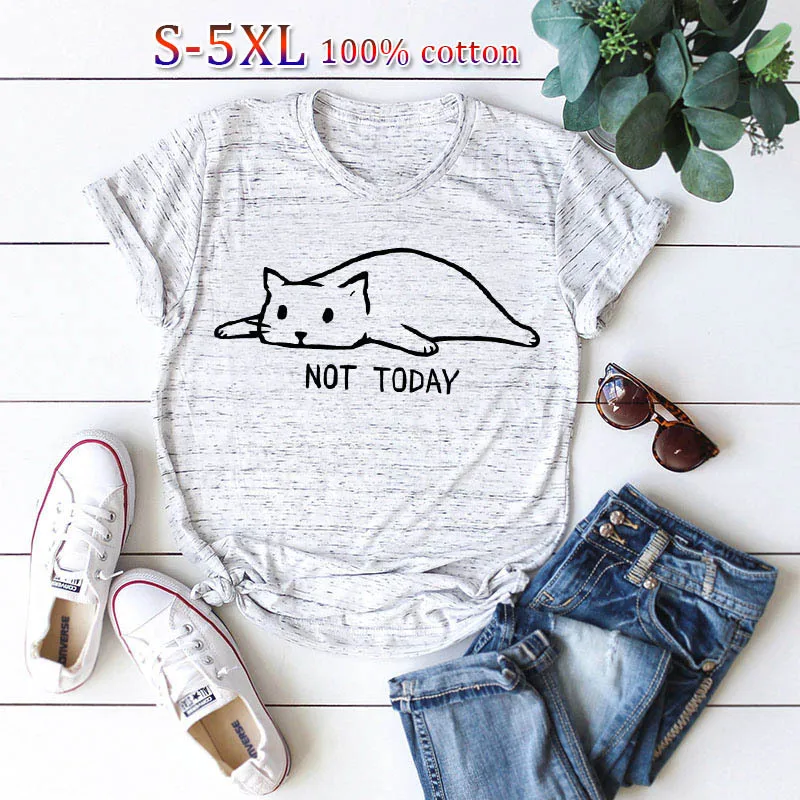 Plus Size S-5XL New Lovely Cat Letter Print T Shirt Women 100% Cotton O Neck Short Sleeve Summer T-Shirt Tops Casual T Shirts
Plus Size S-5XL New Lovely Cat Letter Print T Shirt Women 100% Cotton O Neck Short Sleeve Summer T-Shirt Tops Casual T Shirts