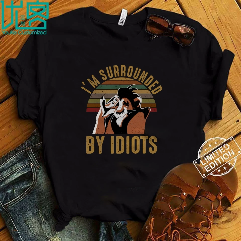The Lion King I'm Surrounded By Idiots Vintage Sunset 2019 Summer Men's Short Sleeve T-Shirt
The Lion King I'm Surrounded By Idiots Vintage Sunset 2019 Summer Men's Short Sleeve T-Shirt