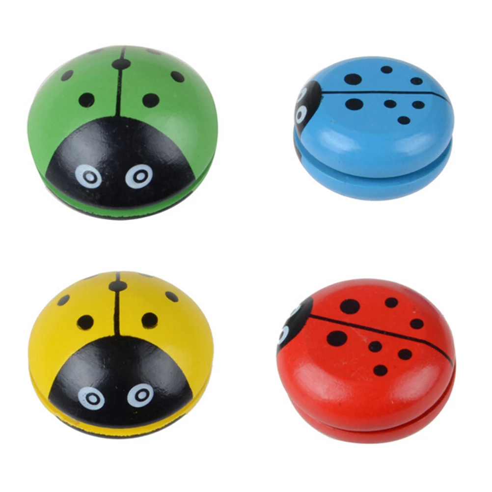 ladybird Yo Yo ball Blue green red yellow Ladybug YOYO creative toys wooden Yo Yo toys for children Four colors 1PCS
ladybird Yo Yo ball Blue green red yellow Ladybug YOYO creative toys wooden Yo Yo toys for children Four colors 1PCS