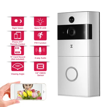 720P WiFi Visual Intercom DoorPhone Support Infrared Night View PIR Motion Detection Phone Control for Door Entry Access Control
720P WiFi Visual Intercom DoorPhone Support Infrared Night View PIR Motion Detection Phone Control for Door Entry Access Control