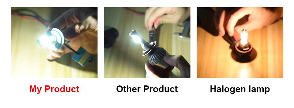 Foxcncar 2 Pcs Car Headlight H7 LED H4 H1 H3 H8 H11 1860 chip 72W 8000LM Auto Headlamp 6500K Light Bulb IP67 9006 9005 HB3 HB4 (3)