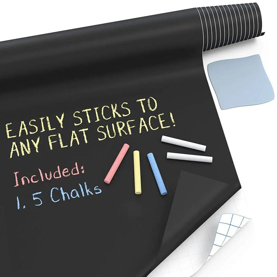 45x100cm Chalkboard Sticker for Wall Decal Blackboard Stickers Removable Draw Erasable Black Board Learning Multifunction Office
45x100cm Chalkboard Sticker for Wall Decal Blackboard Stickers Removable Draw Erasable Black Board Learning Multifunction Office