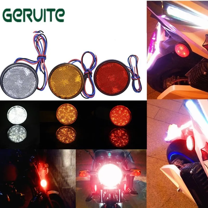 Hot Sale ! Red Yellow White 24 SMD Car Round Tail Lights Turn Signal Light ATV LED Reflectors Truck Side Warning Light Wholesale
Hot Sale ! Red Yellow White 24 SMD Car Round Tail Lights Turn Signal Light ATV LED Reflectors Truck Side Warning Light Wholesale