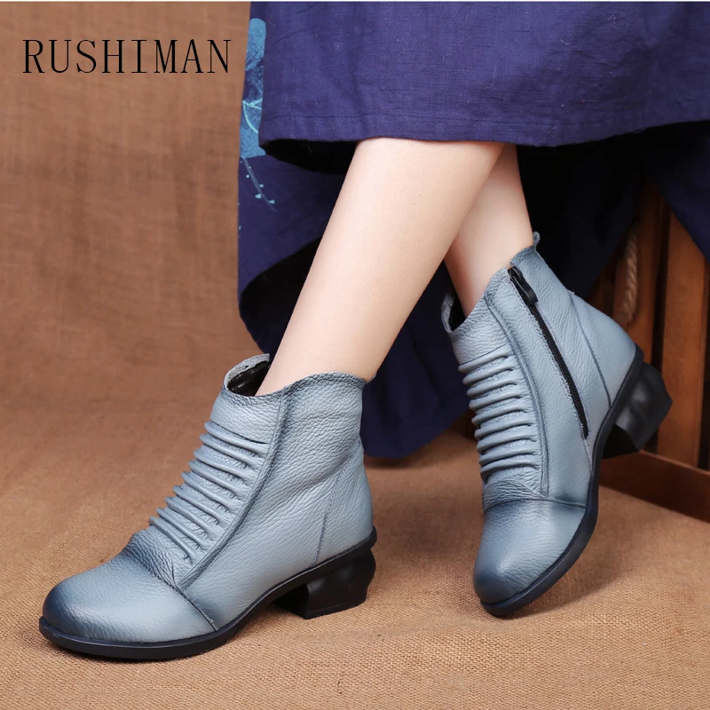 RUSHIMAN The Characteristics of Folk Style Leather Shoes with Comfortable and Durable Leather Boots with Thick Round Hand
RUSHIMAN The Characteristics of Folk Style Leather Shoes with Comfortable and Durable Leather Boots with Thick Round Hand