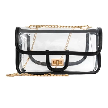FGGS-Clear Crossbody Bag for Women The Transparent Tote Bag with Chain Messenger Shoulder Handbag Purse
FGGS-Clear Crossbody Bag for Women The Transparent Tote Bag with Chain Messenger Shoulder Handbag Purse