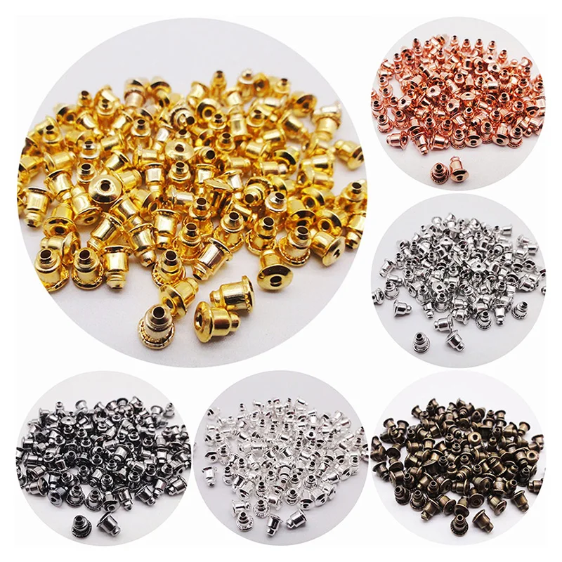 100pcs Six Colors Alloy Earring Backs Bullet Stoppers Firmly Supports Earring Back Plugging Blocked Back DIY Jewelry Accessories
100pcs Six Colors Alloy Earring Backs Bullet Stoppers Firmly Supports Earring Back Plugging Blocked Back DIY Jewelry Accessories