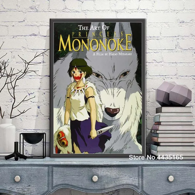 Принцесса Mononoke постер 20 летняя студия Ghibli постеры и принты Настенная картина