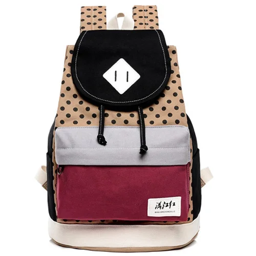 Canvas shoulder bag female Korean version of the College style student backpack travel backpack personality
Canvas shoulder bag female Korean version of the College style student backpack travel backpack personality