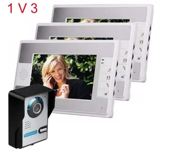 MOUNTAINONE 7" Wired Night Visual Video Door Phone Doorbell Intercom System Home Security TFT LCD Monitor Outdoor Camera 1V3
MOUNTAINONE 7" Wired Night Visual Video Door Phone Doorbell Intercom System Home Security TFT LCD Monitor Outdoor Camera 1V3