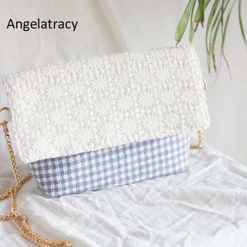 Angelatracy 2018 White Cotton Flap for Women Blue Checks Women Messenger Bags Fresh Cotton Mini Bags Daisy Floral Lady Bags New
Angelatracy 2018 White Cotton Flap for Women Blue Checks Women Messenger Bags Fresh Cotton Mini Bags Daisy Floral Lady Bags New
