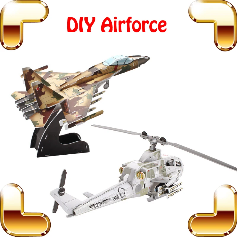 New Year Gift Airforce & Tank Military 3D Puzzles Model DIY Education Toys Learning Knowing Models Fighter Assemble Game For Boy
New Year Gift Airforce & Tank Military 3D Puzzles Model DIY Education Toys Learning Knowing Models Fighter Assemble Game For Boy