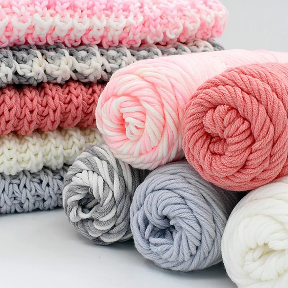 

100g Chunky Wool Roving Scarf Knit Wool Yarn Thickness Warm Hat Household Crochet Yarn Lana Knitting Cotton Yarn Lanas Wol Wolle