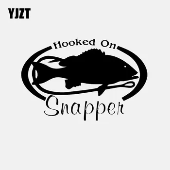 YJZT 14.8CM*9.6CM Car sticker Hooked On Snapper Fish Cod Trout Vinyl Decal Art Decor Black/Silver C24-0441
YJZT 14.8CM*9.6CM Car sticker Hooked On Snapper Fish Cod Trout Vinyl Decal Art Decor Black/Silver C24-0441