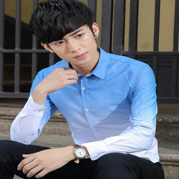 Gradient Spring Korean Shirt Men Oversized Casual High Quality Cotton Shirt Mens Soild Formal Shirts for Men Shirt Long Sleeve
Gradient Spring Korean Shirt Men Oversized Casual High Quality Cotton Shirt Mens Soild Formal Shirts for Men Shirt Long Sleeve