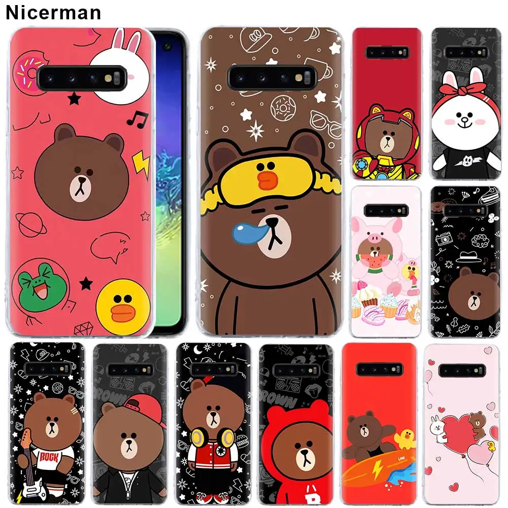 Clear Soft Silicone Case for Samsung Galaxy S10 Plus S10e S9 S8 Plus Note 8 9 M30 Cover brown cony bear Patterns TPU Shell
Clear Soft Silicone Case for Samsung Galaxy S10 Plus S10e S9 S8 Plus Note 8 9 M30 Cover brown cony bear Patterns TPU Shell