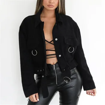 Women's Vintage Button Down Short Corduroy Jacket Waistband Coat Long Sleeve Collar Casual Jackets with Ring Pockets
Women's Vintage Button Down Short Corduroy Jacket Waistband Coat Long Sleeve Collar Casual Jackets with Ring Pockets