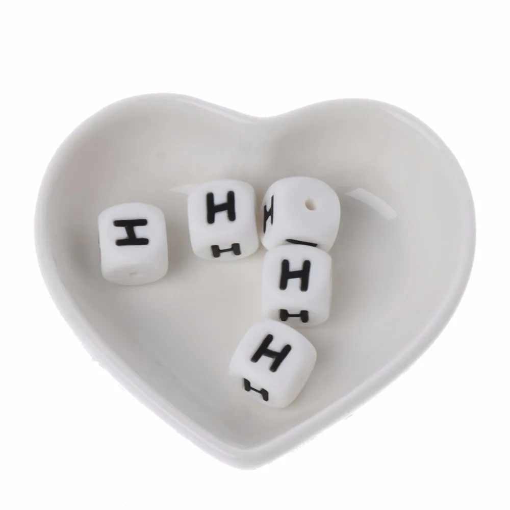 5Pc Diy Letter Safe Silicone Teething Beads For Baby Pacifier Chain 12mm Pacifiers
5Pc Diy Letter Safe Silicone Teething Beads For Baby Pacifier Chain 12mm Pacifiers