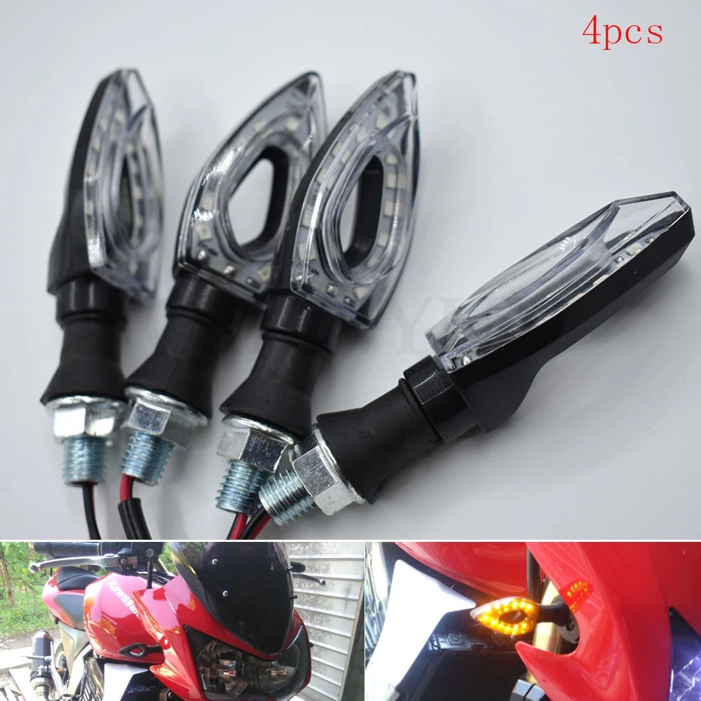 4pcs Motorcycle LED Turn Signal Moto Flasher Indicator Light DC 12V Universal Amber Blinker Lamp
4pcs Motorcycle LED Turn Signal Moto Flasher Indicator Light DC 12V Universal Amber Blinker Lamp