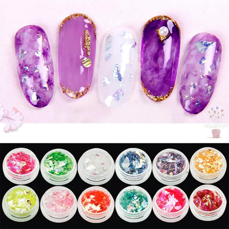 2018 Nail Art Decoration 12 Pcs Color Nail Stickers Shell Paper Powder Manicure DIY Multicolor Nail Glitter Decoration 15
2018 Nail Art Decoration 12 Pcs Color Nail Stickers Shell Paper Powder Manicure DIY Multicolor Nail Glitter Decoration 15