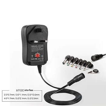 30W LED Drive Power Supply Adapter AC100-240V to DC3V-12V EU/USA/AU/UK Plug 6 DC Connector 5V 2.1A USB Port Switch Power Supply
30W LED Drive Power Supply Adapter AC100-240V to DC3V-12V EU/USA/AU/UK Plug 6 DC Connector 5V 2.1A USB Port Switch Power Supply