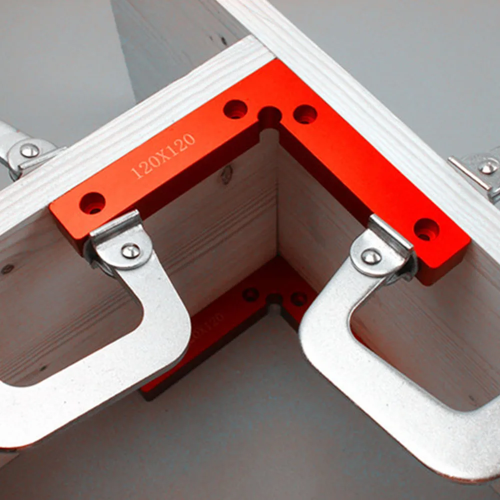 90 Degree Positioning Squares Right Angle Clamps Woodworking Carpenter Tool L Block Square 4.7" X 4.7" Aluminium Alloy
90 Degree Positioning Squares Right Angle Clamps Woodworking Carpenter Tool L Block Square 4.7" X 4.7" Aluminium Alloy