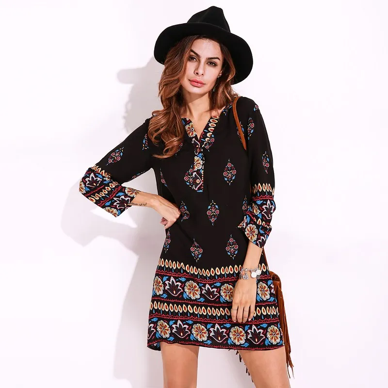 Ethnic Women Summer Dress Plus Size Casual Beach Vacation Dress Long Sleeve Retro Floral Print Mini Dress Vestidos Plus Size 5XL
Ethnic Women Summer Dress Plus Size Casual Beach Vacation Dress Long Sleeve Retro Floral Print Mini Dress Vestidos Plus Size 5XL